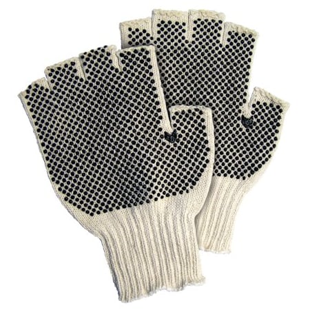 Bsc Preferred Fingerless PVC Dot Knit Gloves - Large, 12PK BUY00441322
